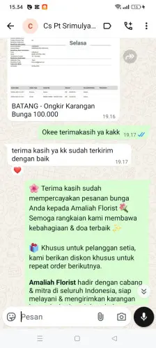 Testimonial Papan Bunga jambi
